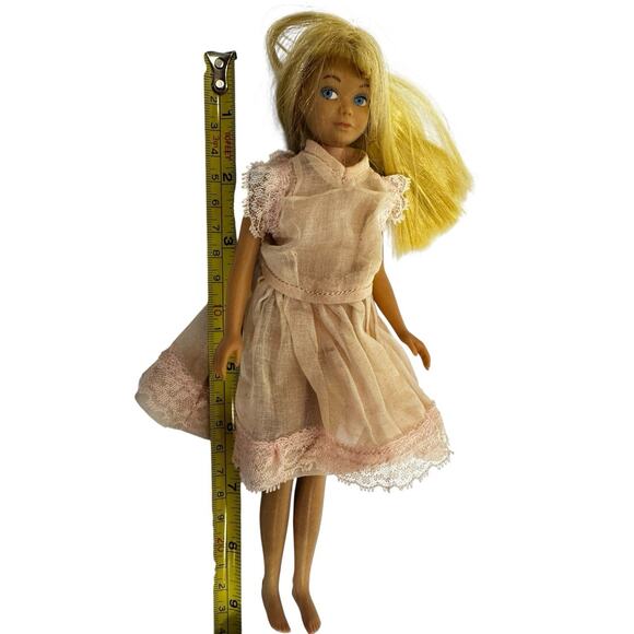 VTG Barbie 1963 Blonde Skipper Little Sister Doll Mattel Japan Handmade Clothes - Picture 8 of 8